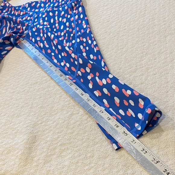 Zyia Cropped Cargo Leggings Tights Colourful Blue Pink - Picture 12 of 12